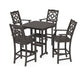 POLYWOOD Chinoiserie 5-Piece Bar Set — Vintage Coffee