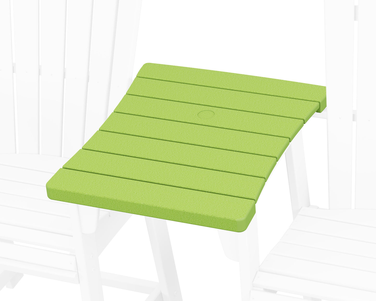 POLYWOOD 600 Series Straight Adirondack Dining Connecting Table — Lime
