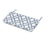 POLYWOOD Chinoiserie Bench Seat Cushion — Trellis Sky Blue