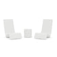 POLYWOOD Laguna 3-Piece In-Pool Chair Lounge Set — White