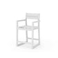 POLYWOOD EDGE Sling Counter Arm Chair — White / White Sling