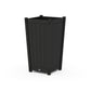 POLYWOOD Vineyard Large Tapered Square Tall Planter Box — Black