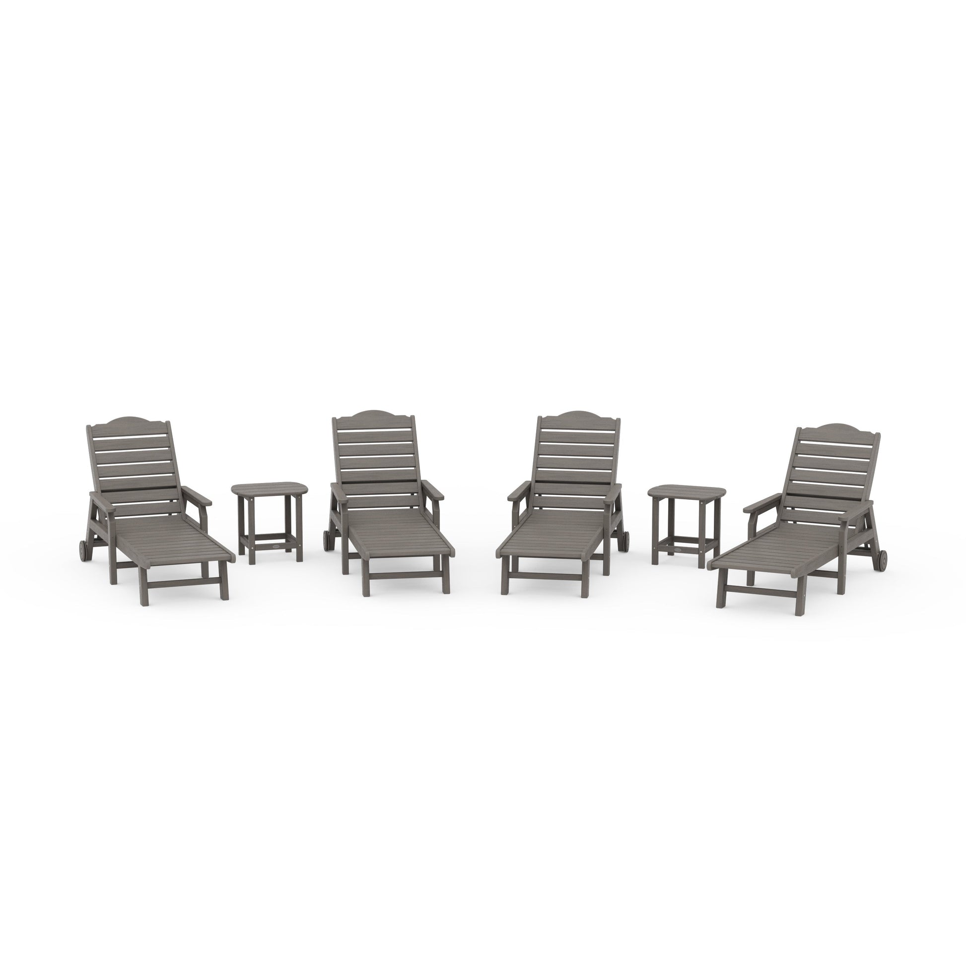 POLYWOOD 6-Piece Savannah Chaise Lounge Set — Driftwood