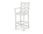 POLYWOOD Chippendale Bar Arm Chair — White