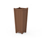 POLYWOOD Vineyard Tapered Square Tall Planter Box — Teak