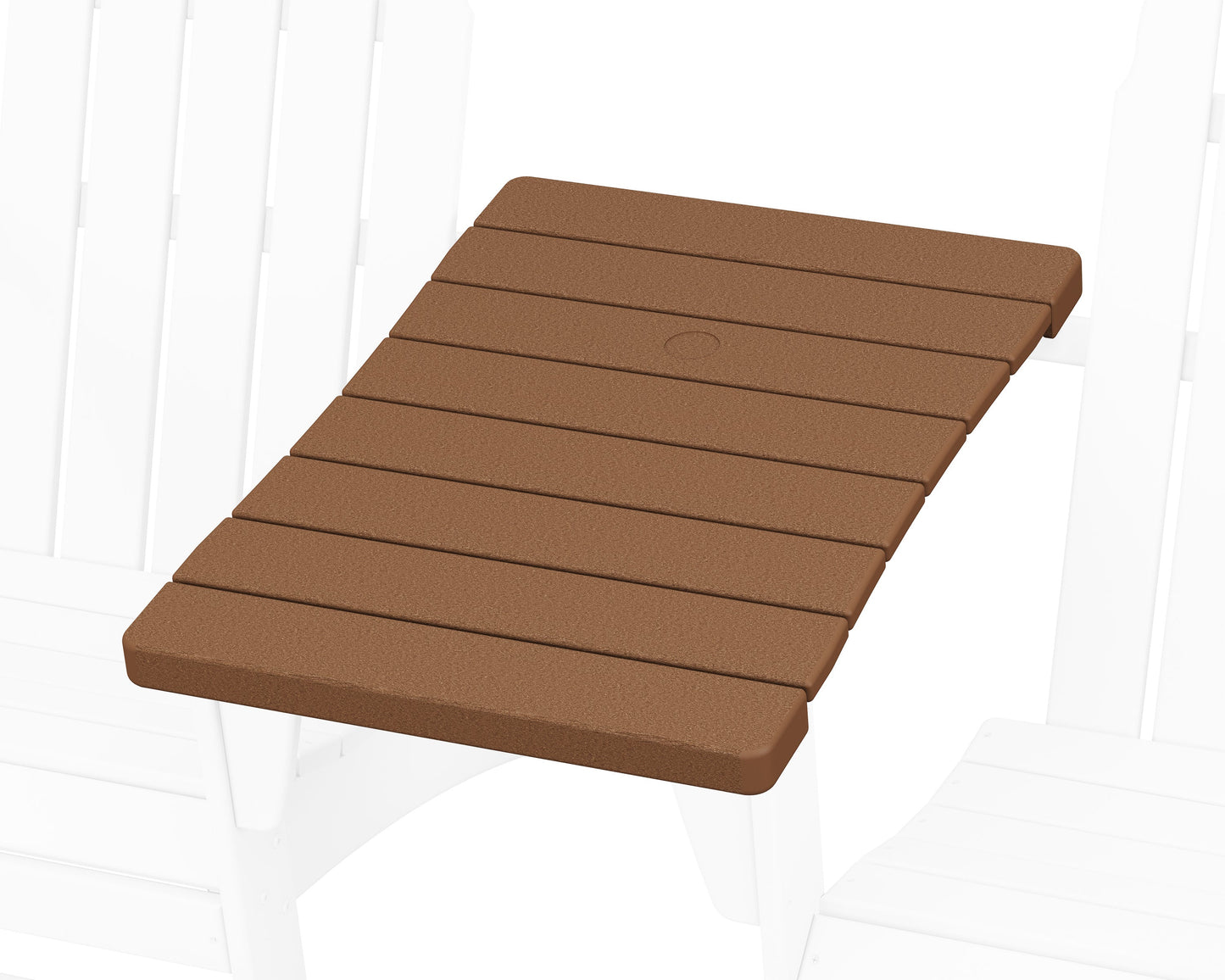 POLYWOOD 400 Series Straight Adirondack Connecting Table — Teak