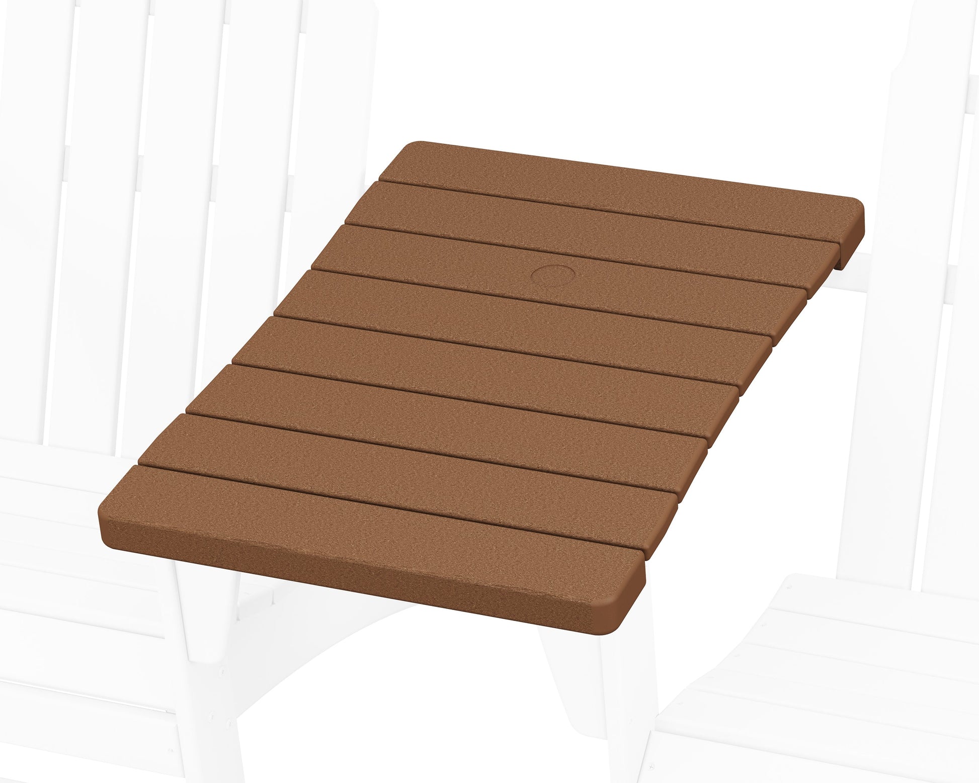 POLYWOOD 400 Series Straight Adirondack Connecting Table — Teak