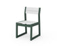 POLYWOOD EDGE Sling Dining Side Chair — Green / White Sling