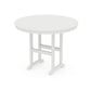 POLYWOOD 48" Round Farmhouse Counter Table — White