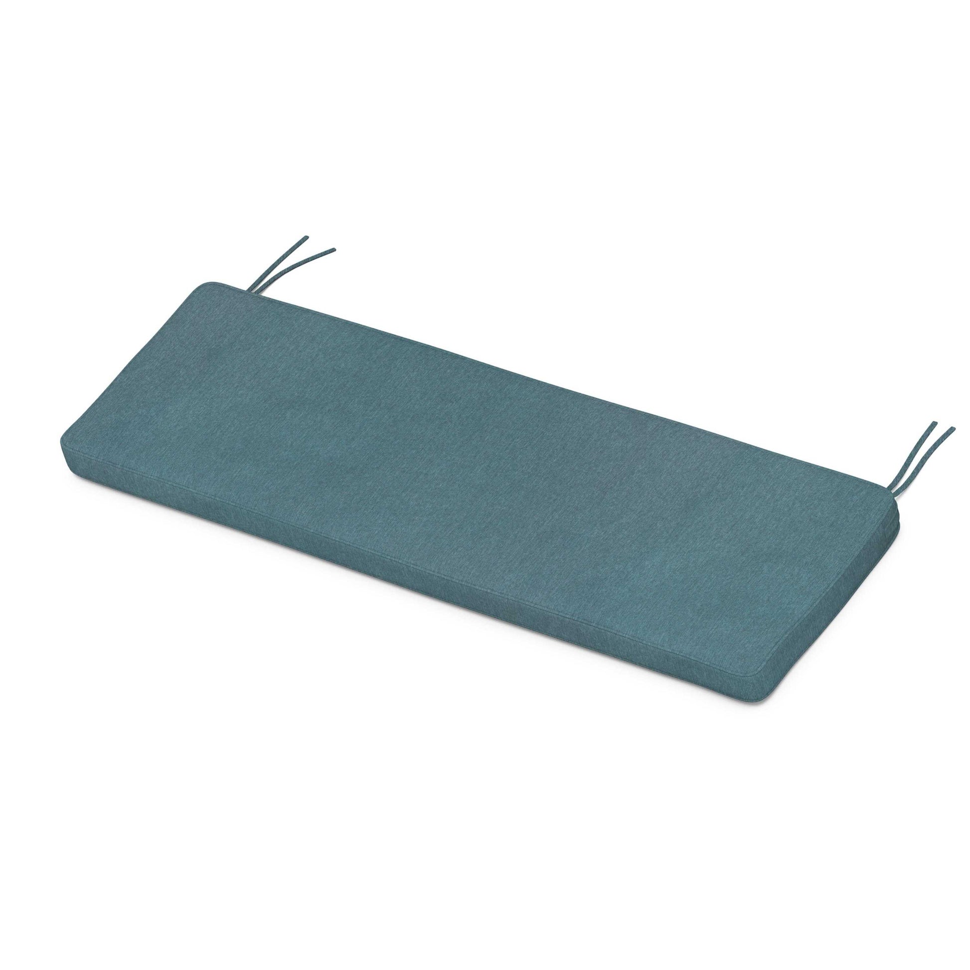 POLYWOOD Chinoiserie Bench Seat Cushion — Ocean Teal