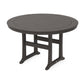 POLYWOOD Nautical Trestle 60" Round Counter Table — Vintage Coffee
