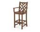 POLYWOOD Chippendale Bar Arm Chair — Teak