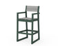 POLYWOOD EDGE Sling Bar Arm Chair — Green / Metallic Sling