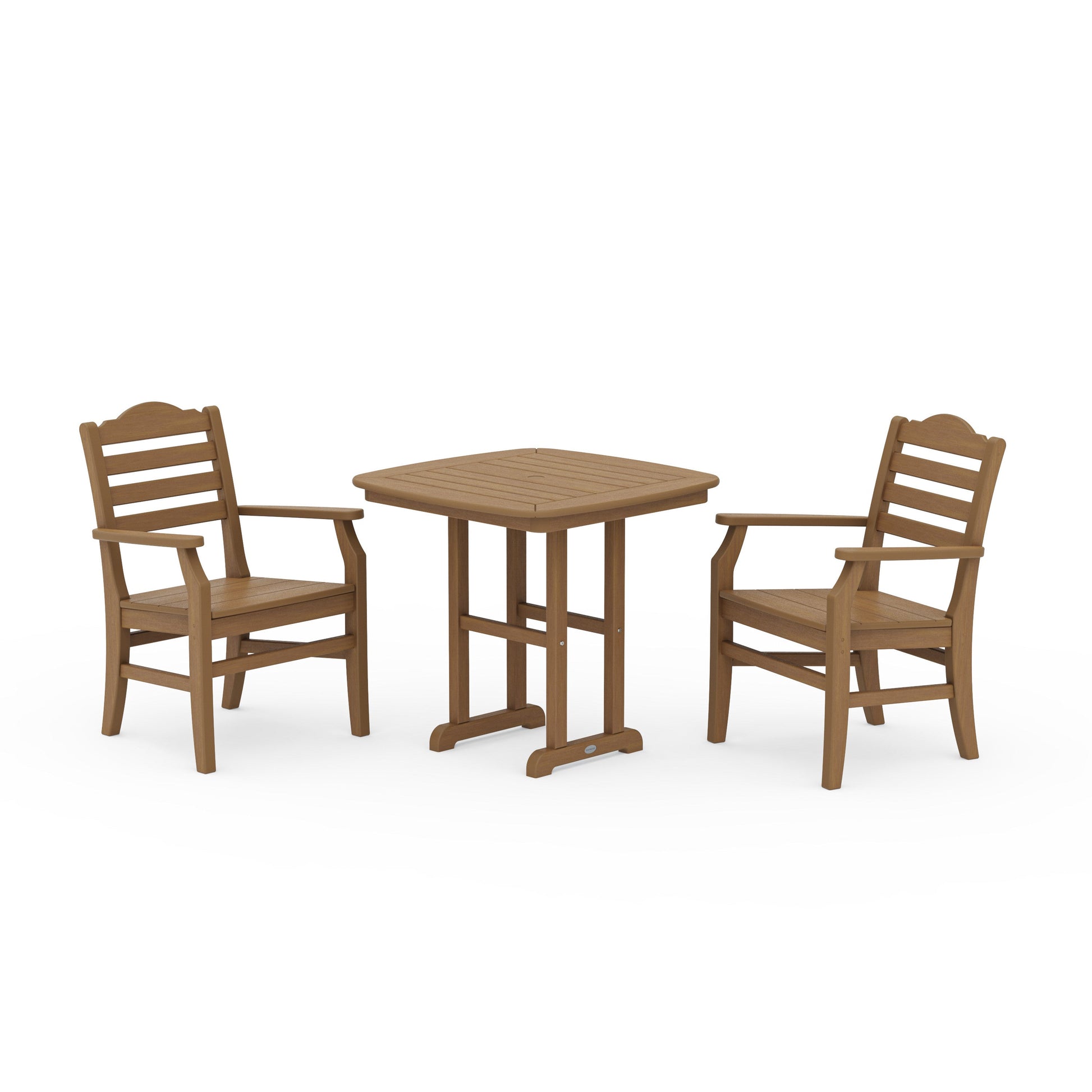 POLYWOOD Savannah 3-Piece Dining Set — Natural