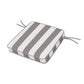 POLYWOOD Acadia Dining Arm Seat Cushion — Cabana Stripe Grey Mist