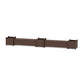 POLYWOOD 60" Vineyard Straight Double Planter Storage Bench Set- Large — Mahogany