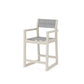 POLYWOOD EDGE Sling Counter Arm Chair — Sand / Metallic Sling