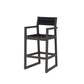 POLYWOOD EDGE Sling Bar Arm Chair — Vintage Coffee / Black Sling