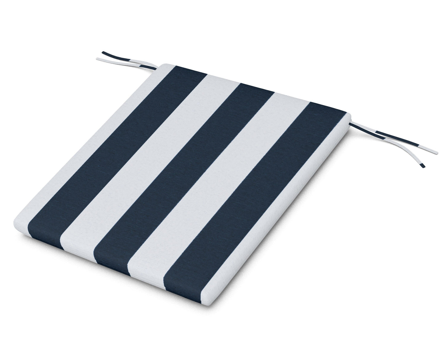 POLYWOOD AL100 Seat Pad — Cabana Stripe Marine Indigo