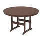POLYWOOD 60" Round Farmhouse Counter Table — Mahogany