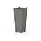 POLYWOOD Vineyard Tapered Square Tall Planter Box — Slate Grey