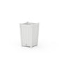 POLYWOOD Vineyard Tapered Square Short Planter Box — White