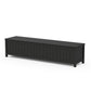 POLYWOOD Vineyard 72" Storage Bench — Black