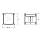 POLYWOOD Vineyard Square Planter Box