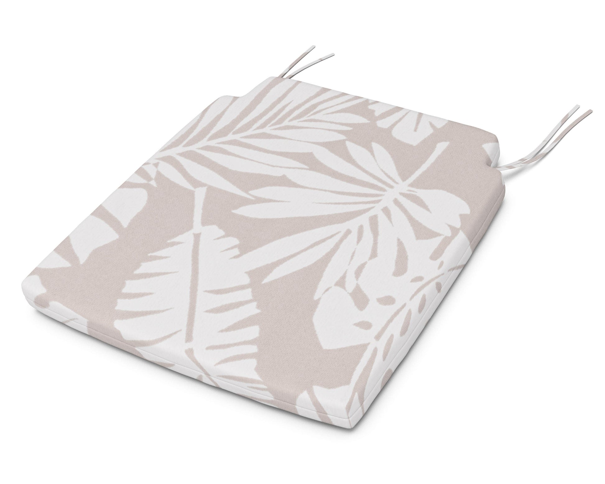 POLYWOOD Savannah Dining Seat Pad — Leaf Dune Burlap