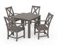 POLYWOOD Braxton 5-Piece Parsons Dining Set — Driftwood