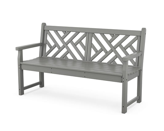 POLYWOOD Chippendale 60" Bench — Slate Grey