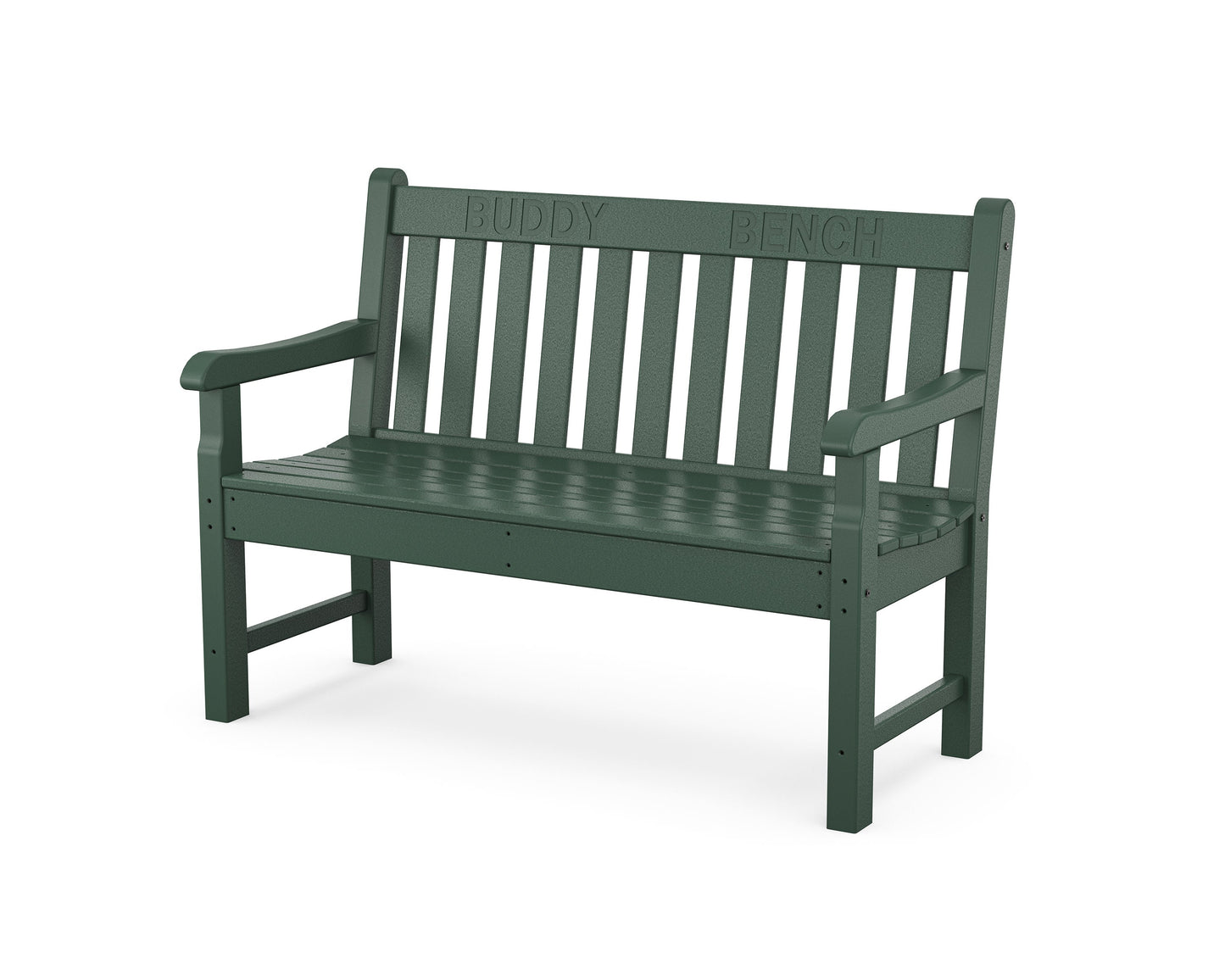 POLYWOOD 48" Buddy Bench — Green