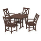 POLYWOOD Braxton 5-Piece Dining Set — Mahogany