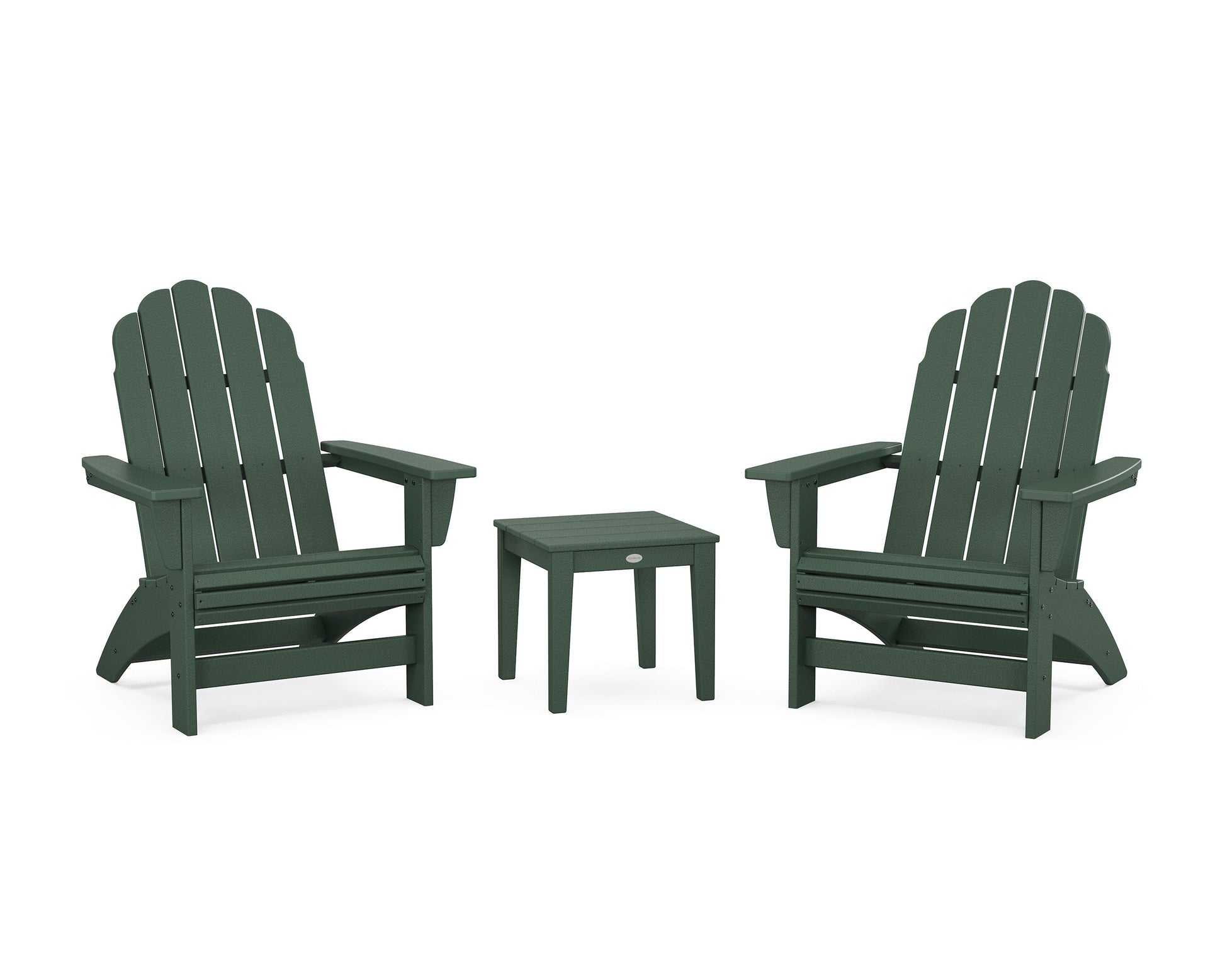 POLYWOOD 3-Piece Vineyard Grand Adirondack Set — Green
