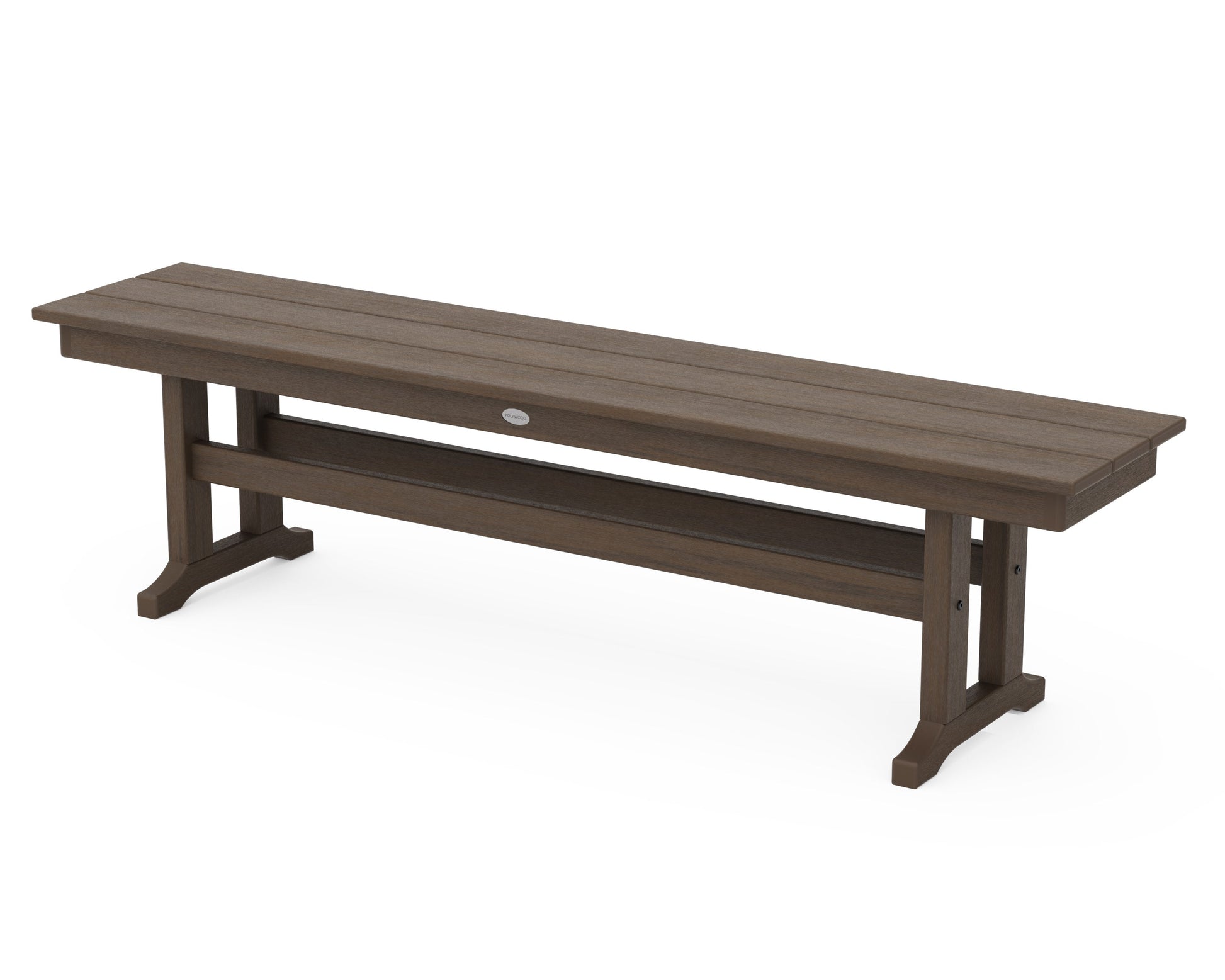 POLYWOOD Farmhouse 65" Side Bench — Kona