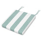 POLYWOOD Acadia Dining Side Seat Pad — Cabana Stripe Glacier Spa