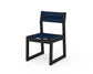 POLYWOOD EDGE Sling Dining Side Chair — Black / Navy Blue Sling