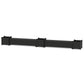 POLYWOOD 72" Country Living Straight Double Planter Storage Bench Set- Large — Black