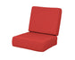 POLYWOOD Ateeva Harbour Seat and Back Cushion — Crimson Linen