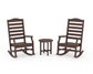 POLYWOOD Savannah 3-Piece Rocking Chair Set — Mahogany