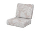 POLYWOOD Ateeva Harbour Seat and Back Cushion — Leaf Dune Burlap