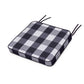 POLYWOOD Chinoiserie Arm Chair Seat Cushion — Buffalo Plaid Navy