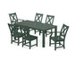POLYWOOD Braxton 7-Piece Parsons Dining Set — Green