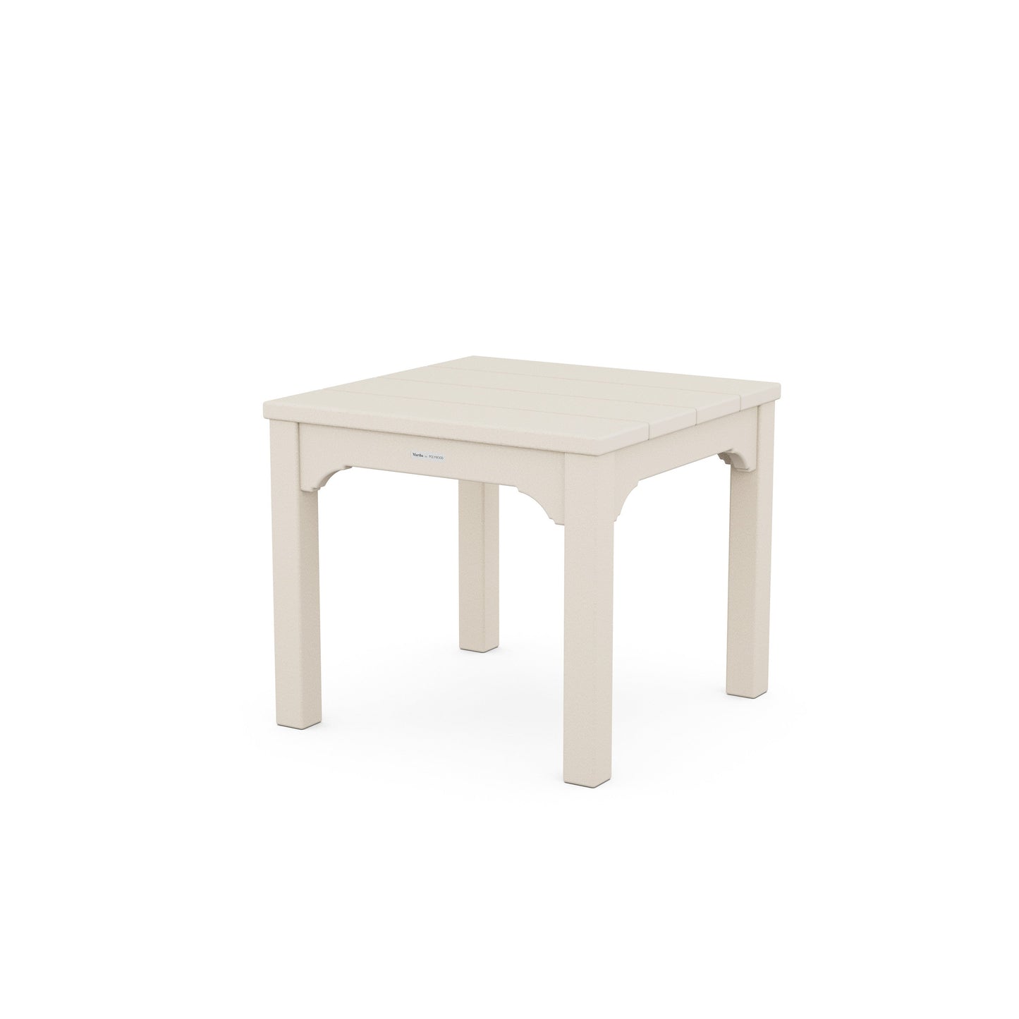 POLYWOOD Chinoiserie End Table — Sand