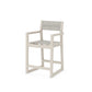 POLYWOOD EDGE Sling Counter Arm Chair — Sand / Birch Sling