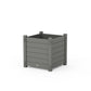 POLYWOOD Nautical Large Square Planter Box — Slate Grey