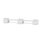 POLYWOOD 48" Vineyard Straight Double Planter Bench Set - Large — White