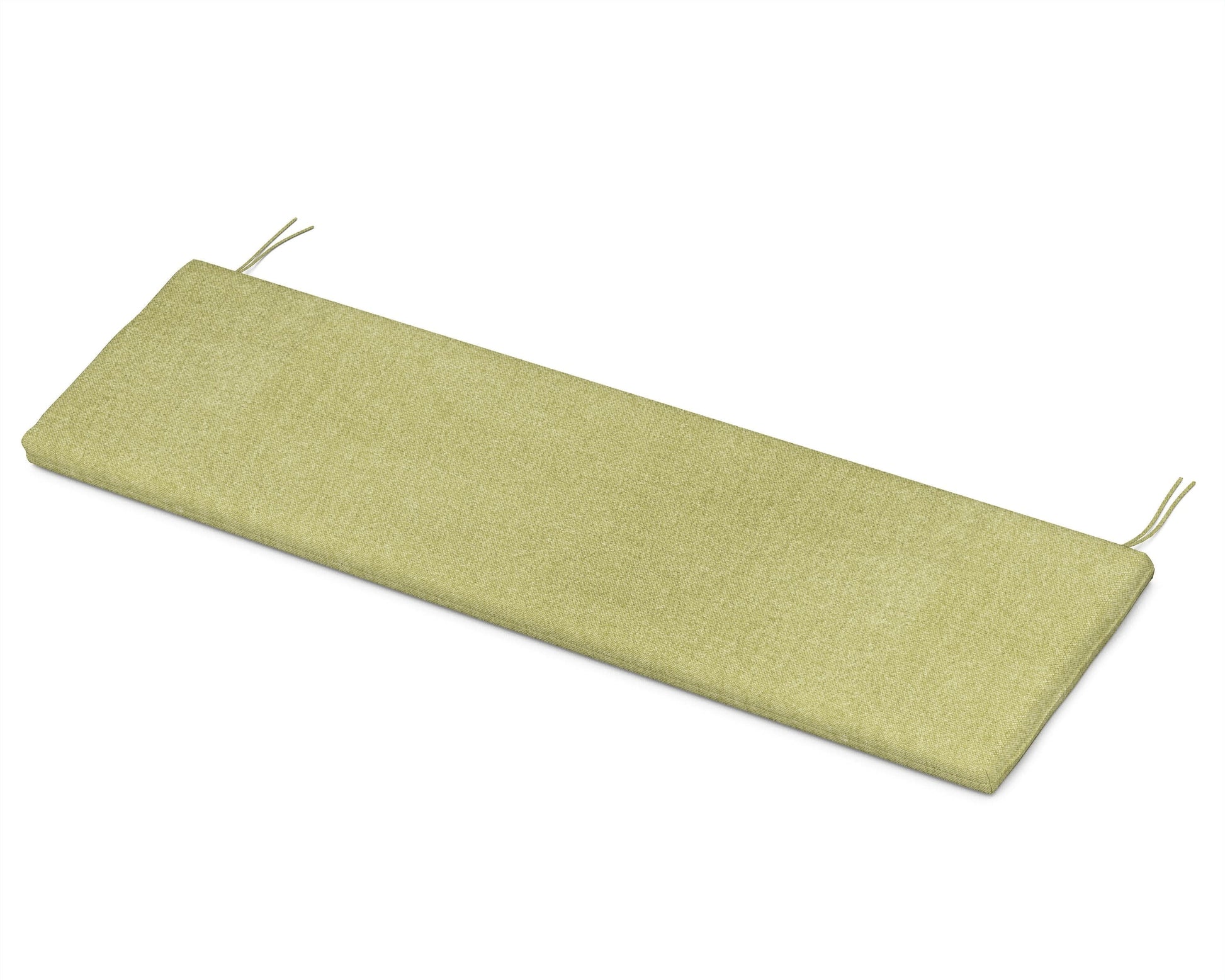 POLYWOOD Bench Seat Cushion - 17.5"D x 55"W x 2.5"H — Chartreuse Boucle