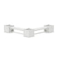 POLYWOOD 60" Vineyard L- Shaped Planter Bench Corner Set - Large — White