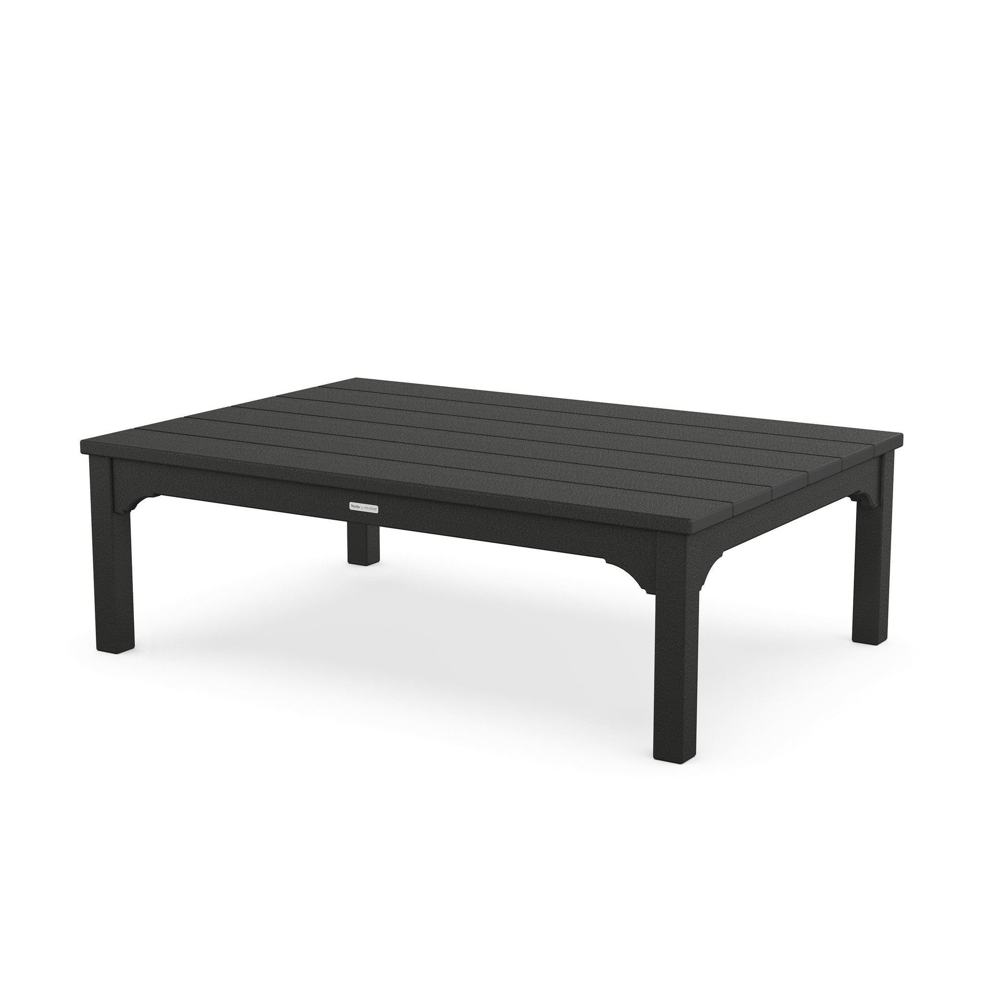 POLYWOOD Chinoiserie Coffee Table — Black